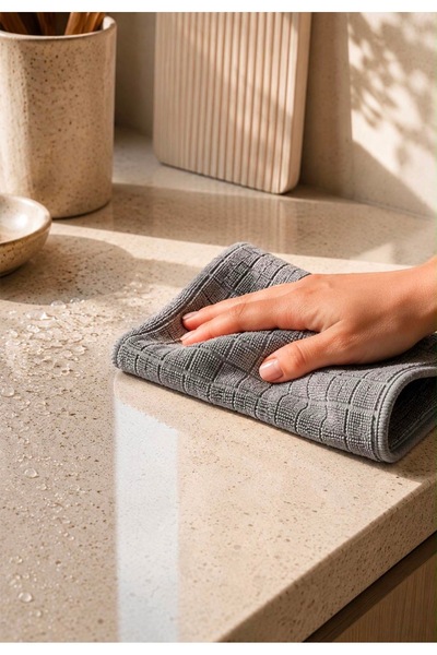 DYNACOR KARELİ MUTFAK BEZİ MİKROFİBER 40X40 CM SÜPER EMİCİ LEKE TUTMAZ ÇOK AM...