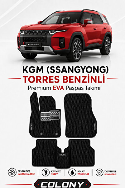COLONY Kgm Ssangyong Torres (Benzin) Uyumlu EVA Paspas Tam Set–Araca Özel,Kol...