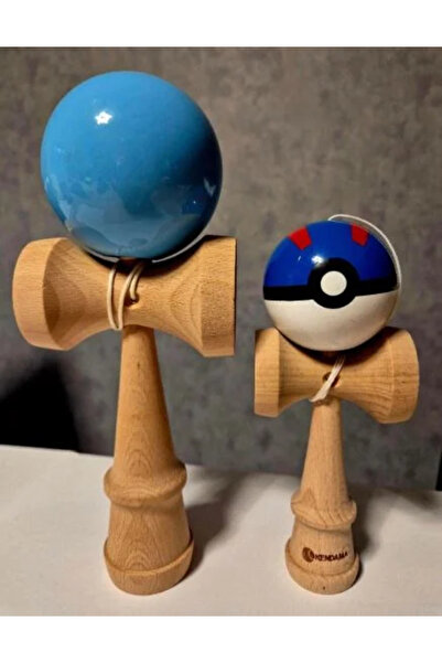 OEM Kendama Profi BIG-XXXL USA ,albastru si o kendama mini cadou