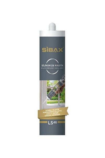 Serra Sibax Silikonize Mastik Beyaz ( 5 ADET )