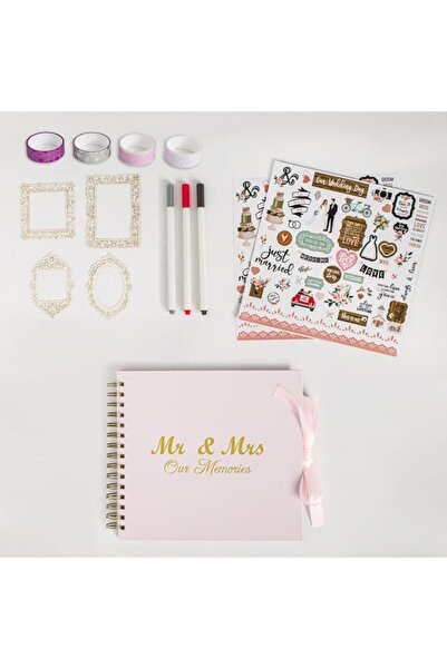 BAMI NETWORK Album scrapbook nunta hartie groasa alb 31,5x21cm