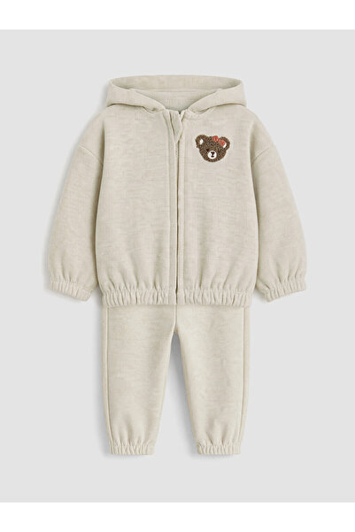 LC Waikiki Esvab • Modern & Distinctive Embroidered Baby Girl Tracksuit Set