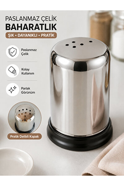kumkumticaret Stainless Steel Spice Rack – Metal Salt and Pepper Shaker Spice...