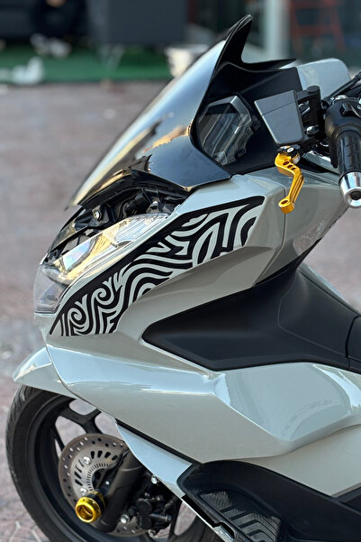 Banxtre ملصق وشم بنمط قبلي للجانب الأيسر من لوحة هوندا PCX الجانبية (2021-2024)