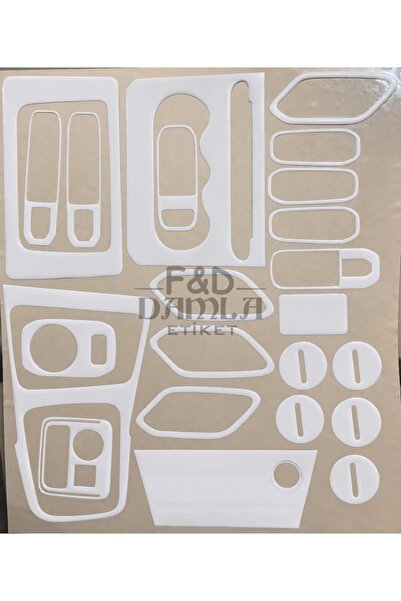 FD Damla Etiket Dacia Duster 2018> Dashboard Console Trim Front Chest Mahogan...