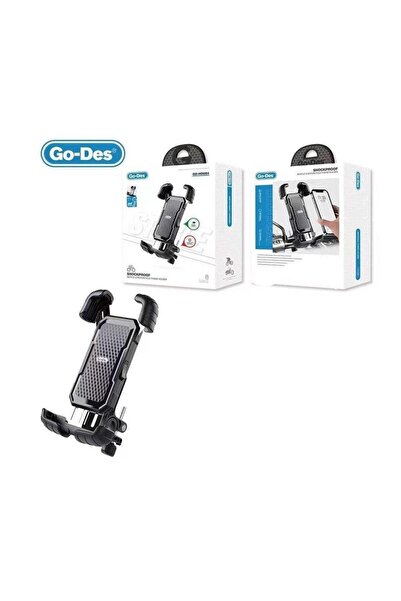 Go-Des Shockproof Bicycle And Motorcycle Holder With Corner Protection - Black