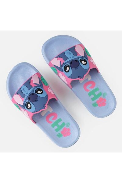 BAMI NETWORK Slapi copii Stitch confortabili EVA bleu ciel vara
