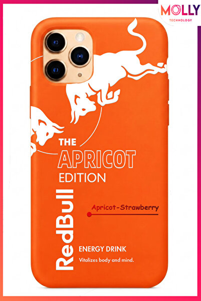 Molly iPhone 11 PRO MAX İçin Turuncu Redbull The Apricot Edition Desenli İçi ...