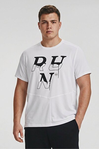 Under Armour Men Fitted Short Sleeve Outdoor T-Shirt, White