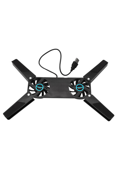 STARSTAR Laptop cooling pad, dual-fan design, foldable USB port, suitable for...