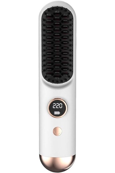 STARSTAR Cordless volumizing hairbrush suitable for short hair, heated styler...