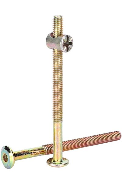STARSTAR Assortment Box - Bolts - 10-piece M6 Bolts and Nuts Set, Flat Scrape...