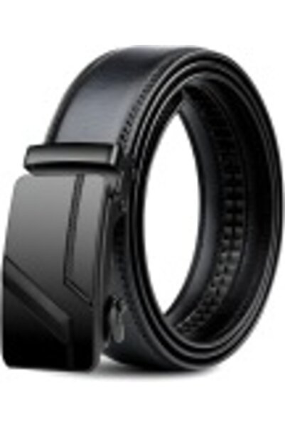STARSTAR Men's belt, automatic buckle, black