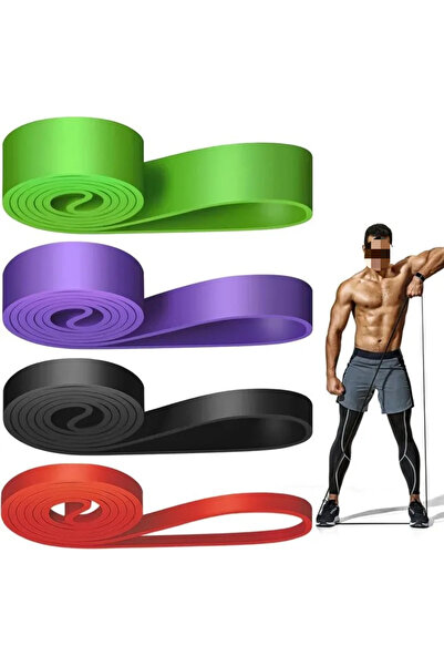 STARSTAR Fitness resistance band set, 4 bands per pack, 4 resistance levels, ...
