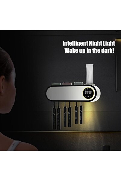 STARSTAR Electric toothbrush holder w/UV sterilization & motion sensor - 6 st...
