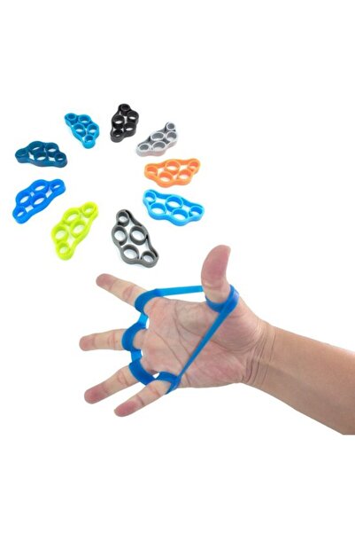 STARSTAR 5pc Silicone Finger Strengthener & Hand Resistance Trainer for Rehab...