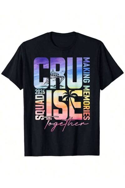 LİNA06 2026 Matching Group-Shirts Men Ultra-Soft Breathable Vacation Tees Wit...
