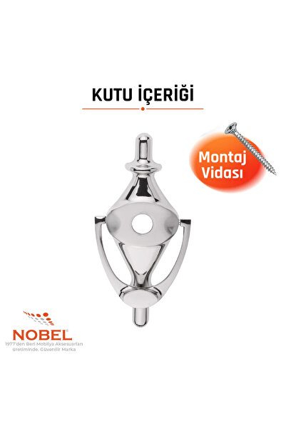 Nobel Kumru Kapı Taktak, Çelik Kapı Tokmağı, Alüminyum, Saten