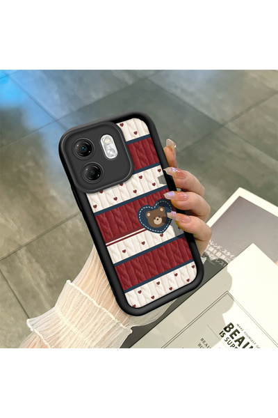 CHICASELUX Infinix Smart 9 Compatible Cute Bear Protective Case, Mix of Ecoce...