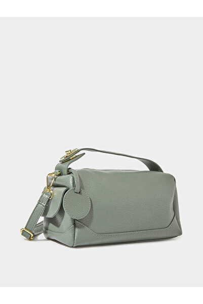 Styli Green Pebbled Texture Crossbody Bag