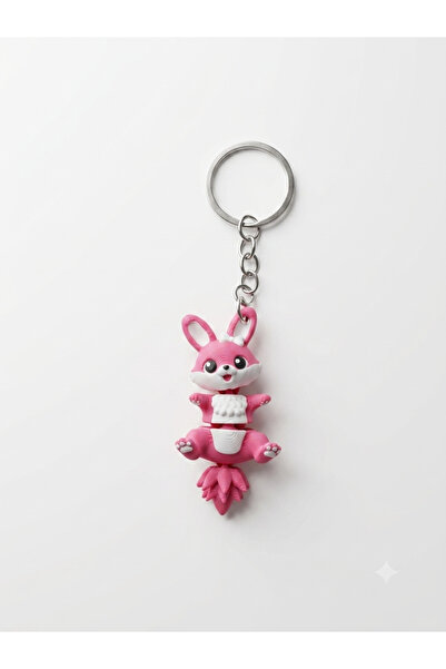HibraPrint Sevimli Tavşan Anahtarlık | 3D Baskı Kawaii Tavşan Figürlü Çanta S...