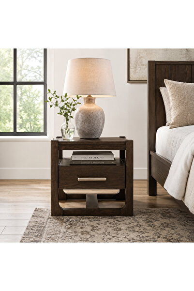 Ashley Furniture طاولة جانبية مربعة من بريكينجتون