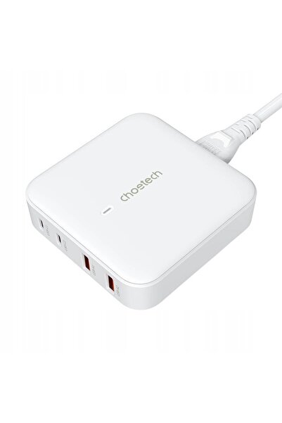 NO BRAND Încărcător de rețea puternic GaN de 100 W, cu 2 porturi USB-A și 2 p...