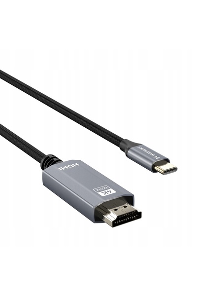 WOZINSKY Cablu USB-C la HDMI 4K 60Hz 1.8m - Negru