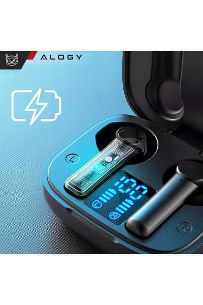 ALOGY Căști wireless intraauriculare TWS EDR Bluetooth 5.0 BT POWERBANK