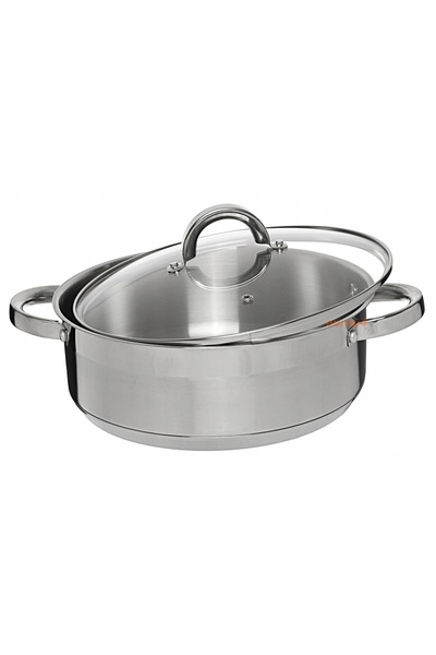 Klausberg Oală din oțel inoxidabil joasă 3.6L 24 cm KB-7172