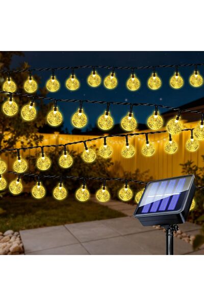 Dotail Ηλιακά Φωτάκια Σειράς, 100 LED, 8 Λειτουργίες Φωτισμού, Κρυστάλλινες Σ...