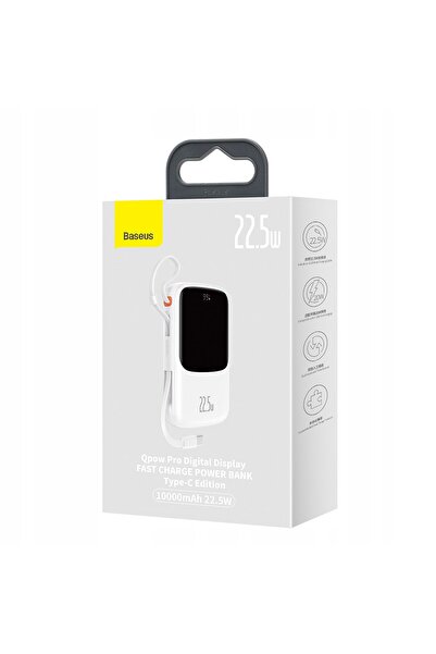 Baseus Baterie externă cu încărcare rapidă 10000mAh 22.5W QC-PD-SCP-FCP cablu...