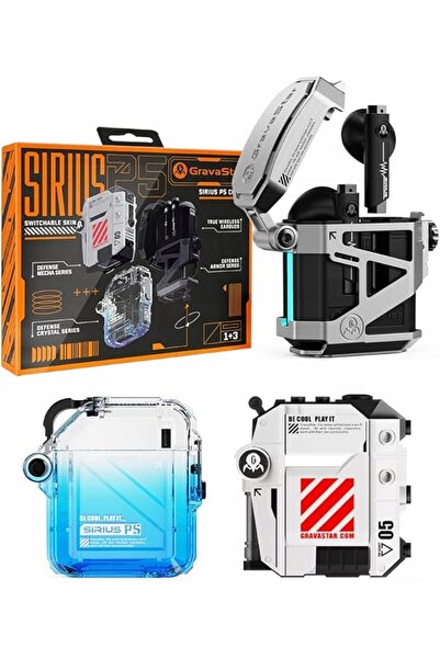 NO BRAND GravaStar Sirius P5 Căști wireless intraauriculare Bluetooth IPX4 Mecha