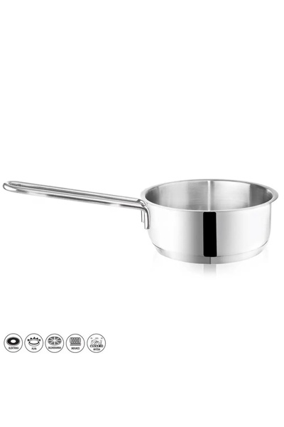 Orion Rondel RONDELEK oală mică cu mâner lung din oțel inoxidabil 14 cm 0.9L