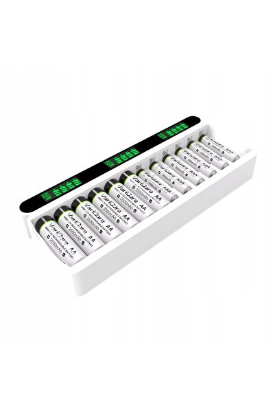 VariCore Încărcător de baterii cu 12 canale VC12+ pentru AA AAA Ni-MH Ni-CD