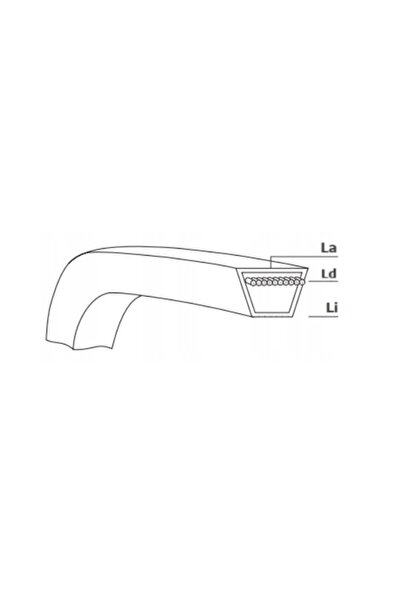 NO BRAND MTD 754-0497 954-0497 4L600 curea de antrenare cuțit, lungime 1520 m...