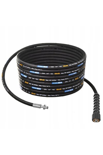 Hydroline Furtun blindat de 20m DN6 250bar pentru aparate de spălat cu presiu...