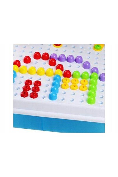 ChRLD Mozaic Creativ, Puzzle, Blocuri 2-în-1, Șurubelniță, Șuruburi, Butoane,...