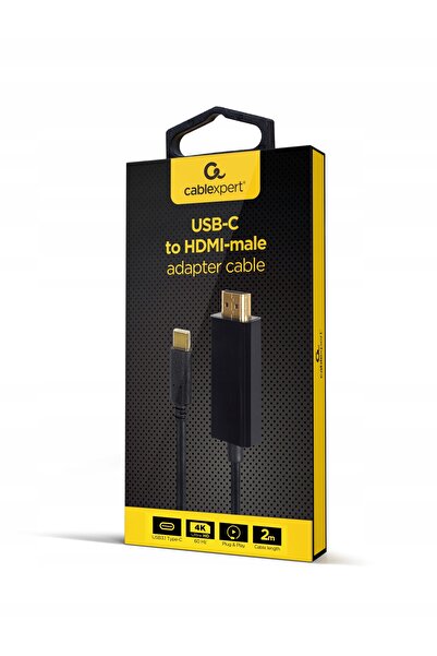 Gembird Cablu USB-C tată la HDMI mamă 4K la 60Hz 2m negru