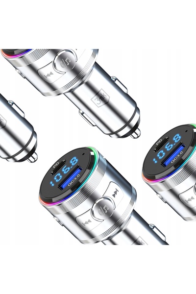 3MK Transmițător adaptor auto FM Bluetooth Putere 48W QC USB, Hyper Car