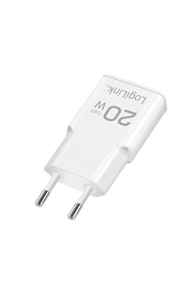 NO BRAND Încărcător rapid USB-C GaN 30W PD LogiLink Alb Încărcare rapidă
