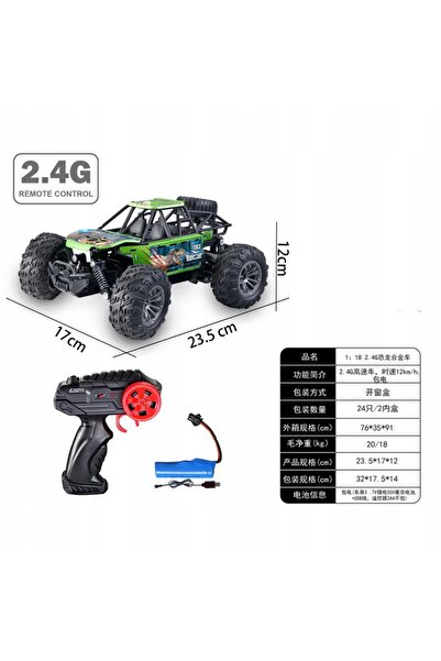 Ramiz Mașină cu telecomandă pentru copii METAL CRAWLER DINO scară 1:18