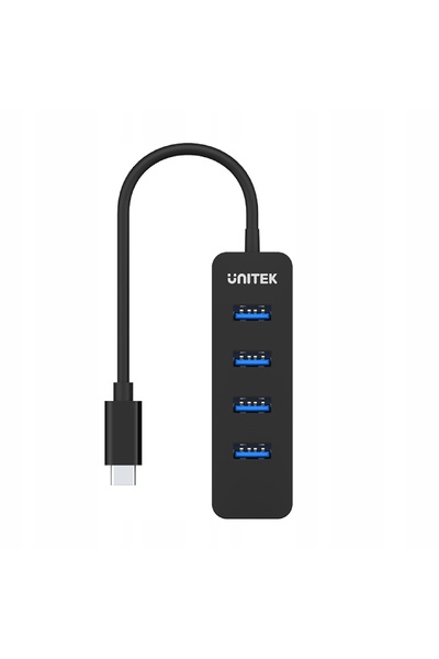 Unitek Hub USB-C H1117B 4xUSB-A 3.1, activ, 10W