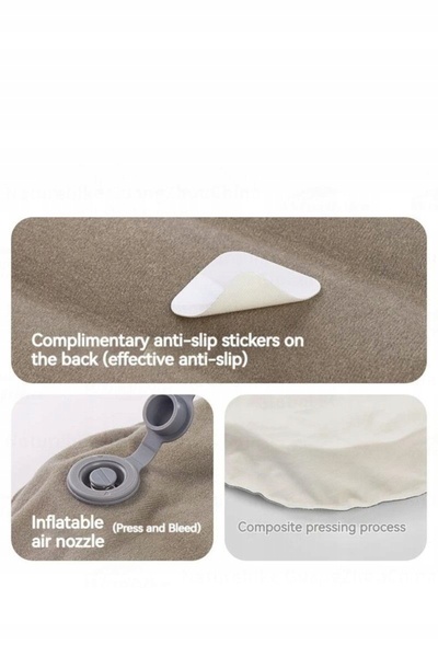 NO BRAND NATUREHIKE 2 în 1 Pernă din burete Extra Mare pentru Camping Maro