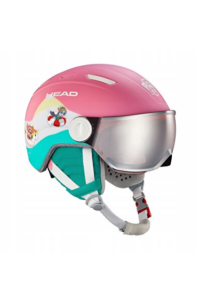Head Maja Visor Paw roz cască de schi pentru copii 47-51 cm (XXS)