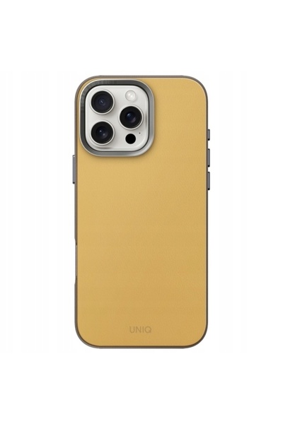 NO BRAND Husă pentru iPhone 16 Pro, UNIQ Lyden DS din piele, elegantă, de îna...