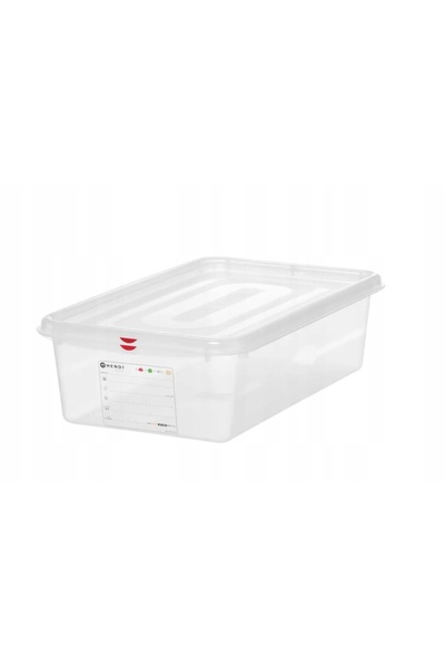 NO BRAND Recipient alimentar GN 1/1 cu capac, etichetă, 21 l, 530x325x150 mm