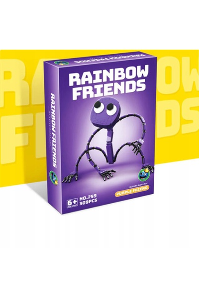 NO BRAND CUBURI RAINBOW FRIENDS PRIETEN VIOLET 309 ELEMENTE FIGURINA FIOLET R...