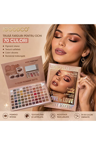 IGOODCO Trusă Paletă Fard Ochi 3066 70 Culori