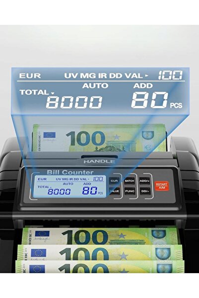 NO BRAND Mașină de numărat bani AL1000, UV/IR/DD/MG G2989